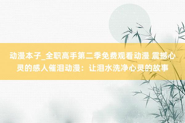 动漫本子_全职高手第二季免费观看动漫 震撼心灵的感人催泪动漫：让泪水洗净心灵的故事